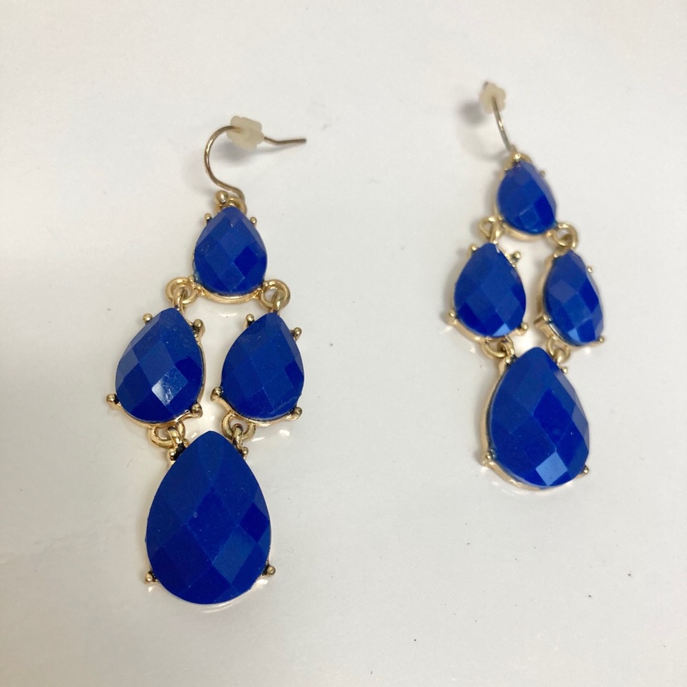 Blue Jewel Earrings